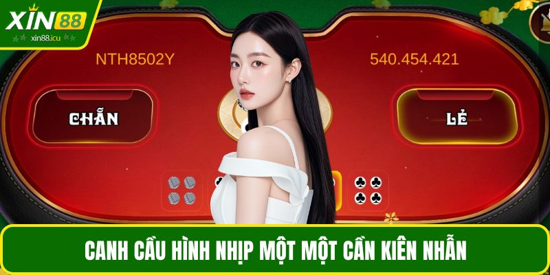 Canh cầu hình nhịp một một cần kiên nhẫn
