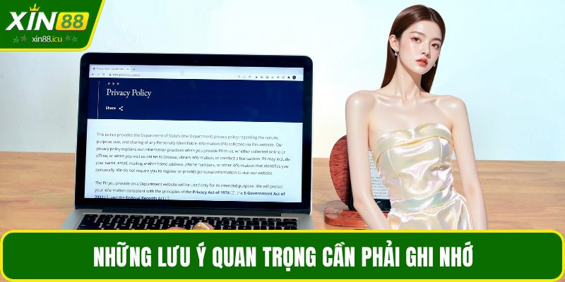 Những lưu ý quan trọng cần phải ghi nhớ